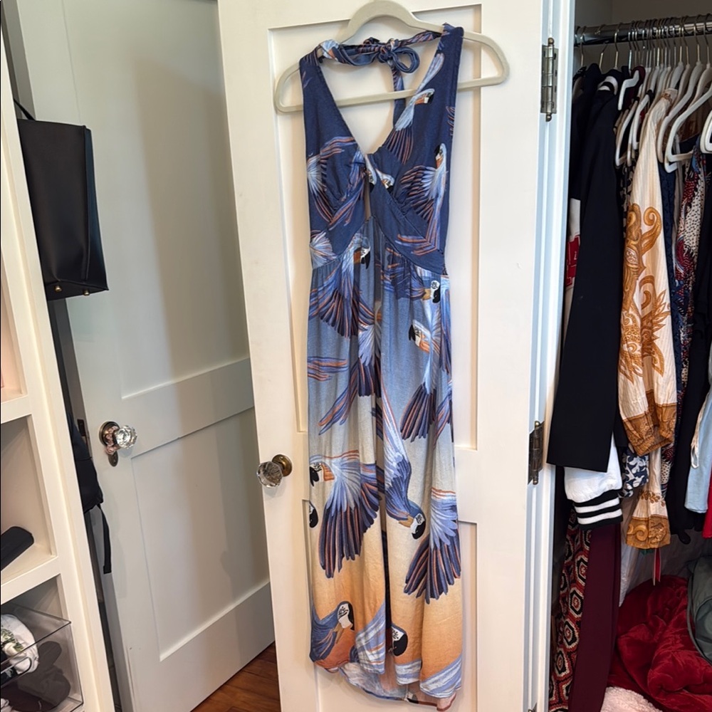 FARM Rio Blue and Orange Dress